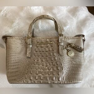 Brahmin Ivory/Champagne Handbag